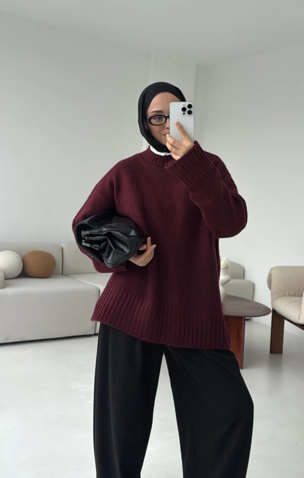 oversize knit sweater anthracite oversize knit sweater anthracite