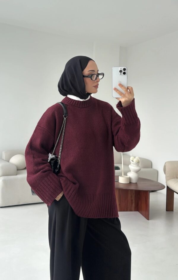 oversize knit sweater anthracite oversize knit sweater anthracite