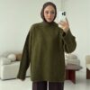 oversize knit sweater olive green oversize knit sweater olive green