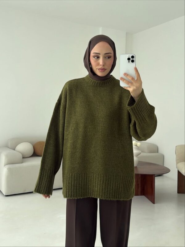 oversize knit sweater olive green oversize knit sweater olive green