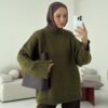 oversize knit sweater olive green oversize knit sweater olive green