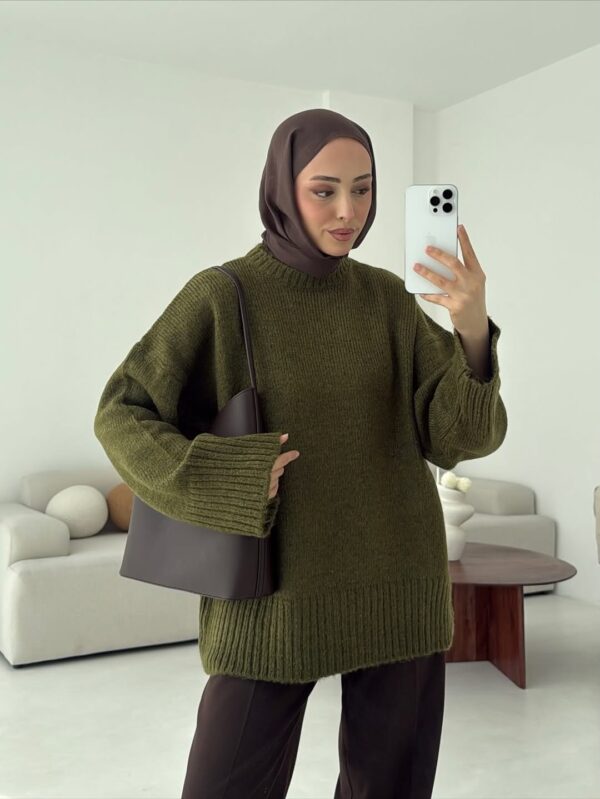 oversize knit sweater olive green oversize knit sweater olive green