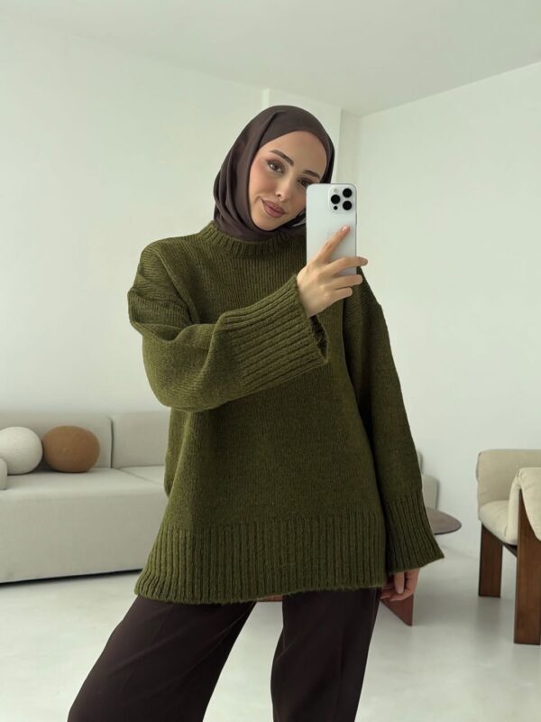 oversize knit sweater olive green oversize knit sweater olive green