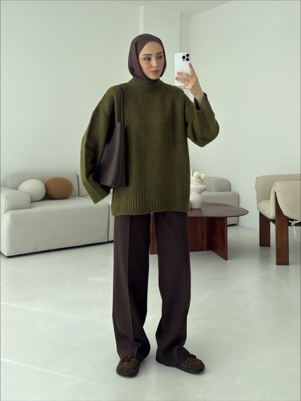 oversize knit sweater olive green oversize knit sweater olive green