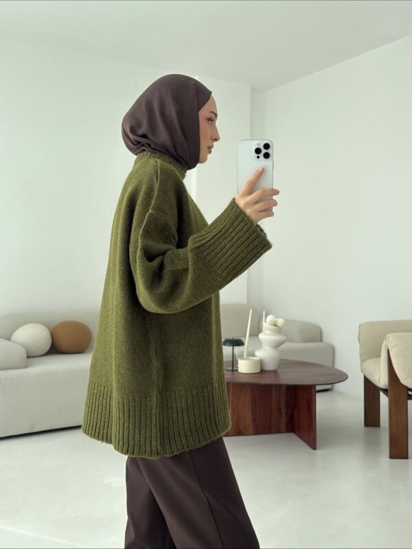 oversize knit sweater olive green oversize knit sweater olive green