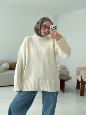 oversize knit sweater dark brown (copy)