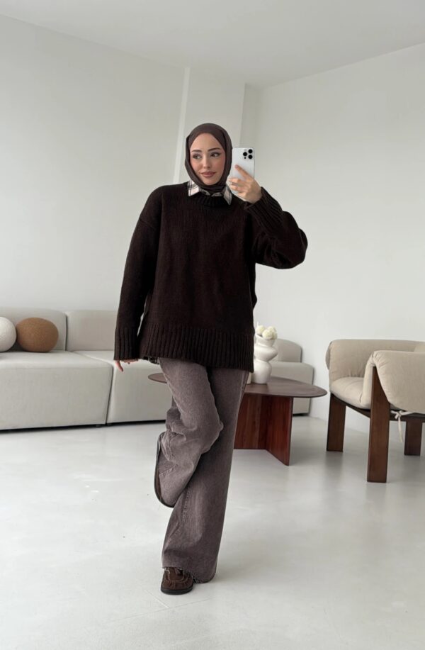 oversize knit sweater anthracite oversize knit sweater anthracite