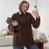 oversize knit sweater anthracite oversize knit sweater anthracite