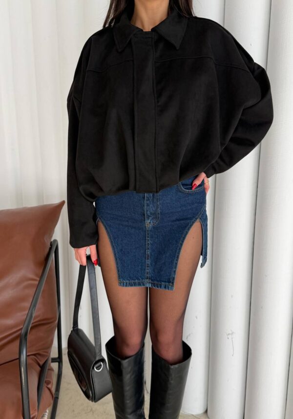 suede bomber jacket brown