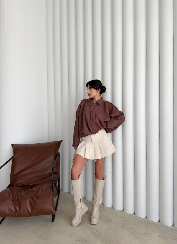 suede bomber jacket brown