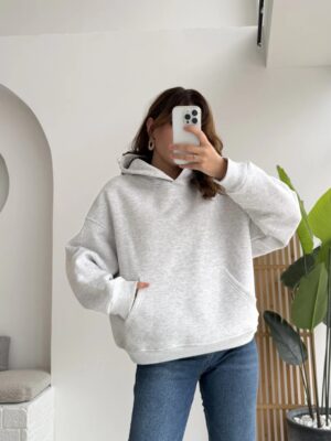 boxy fit unisex hoodie burgundy (copy)