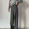 palazzo pants dark gray