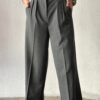 palazzo pants dark gray