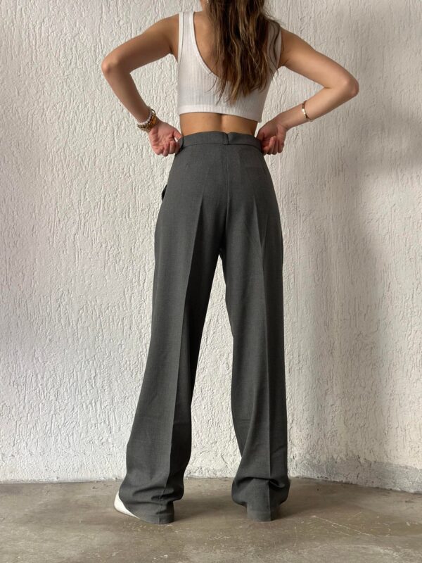 palazzo pants dark gray