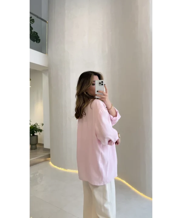 Oversize Lightweight Shirt - Sugar Pink