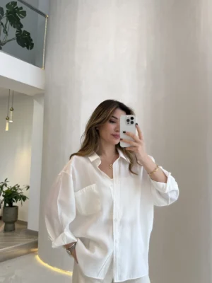 Oversize Lightweight Shirt - White