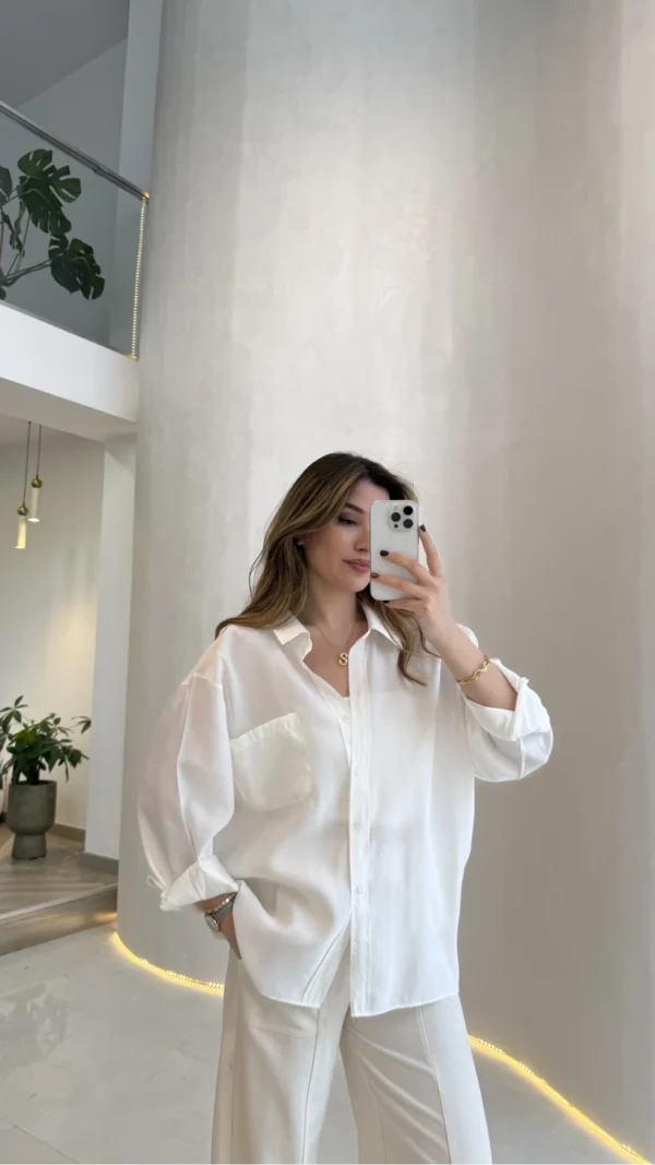 Oversize Lightweight Shirt - White