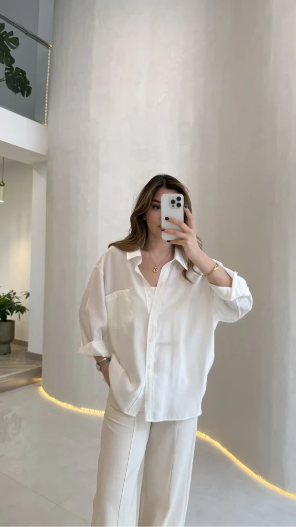 Oversize Lightweight Shirt - White