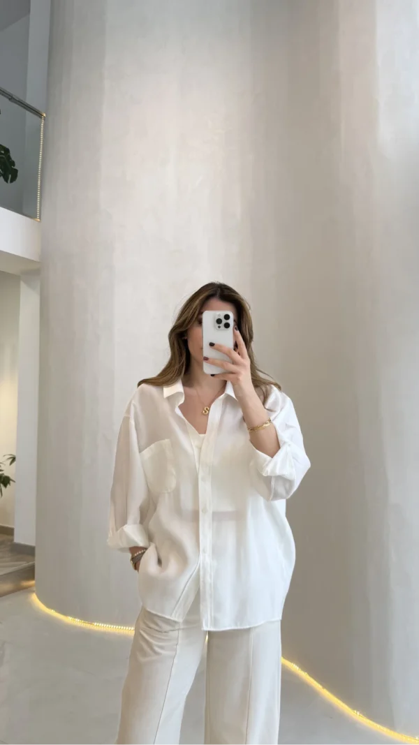 Oversize Lightweight Shirt - White