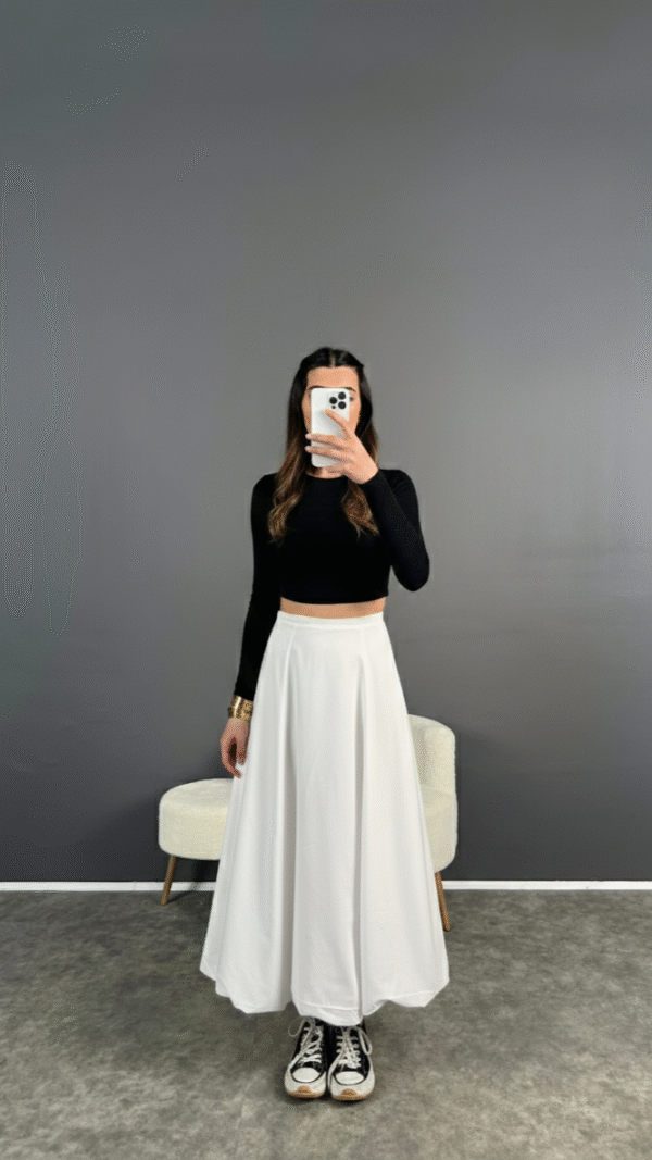 Baloon Skirt - White