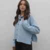 Gemini_Generated_Image_npcfv0npcfv0npcf Side Split Cardigan - Blue