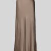 Maxi Satin Skirt - Beige