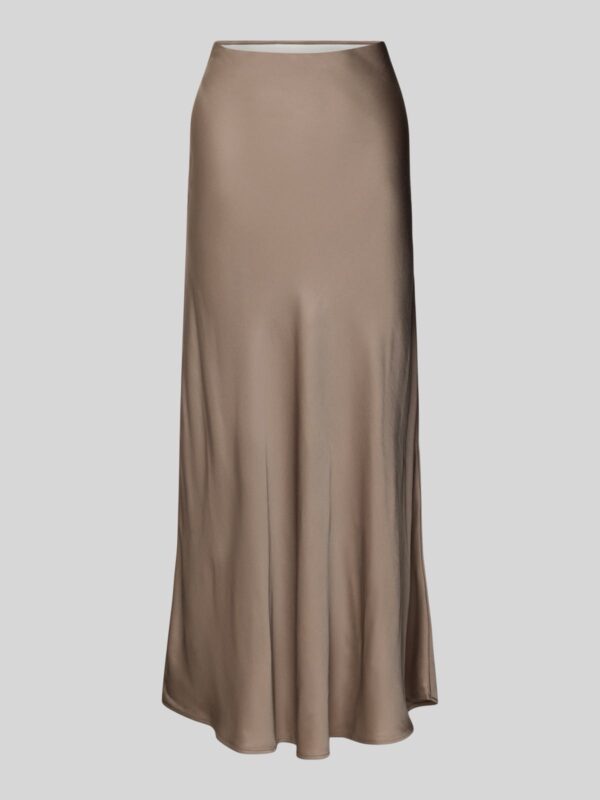 Maxi Satin Skirt - Beige