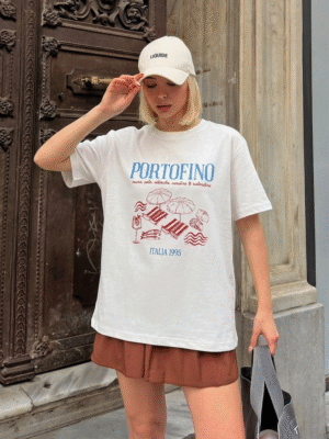 Portofino Oversized Tshirt - White