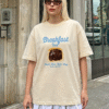 Chocolate Tost Oversized Tshirt - Beige