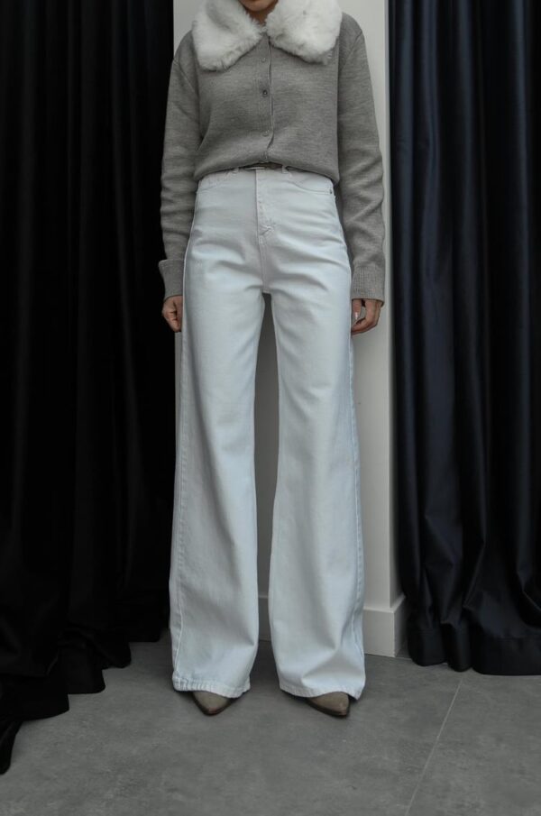 White Wide Leg Jeans
