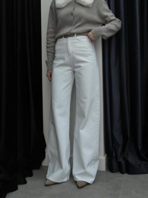 White Wide Leg Jeans