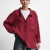 Oversize Lightweight Shirt - Burgundy