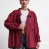 Oversize Lightweight Shirt - Burgundy