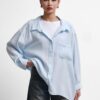 Oversize Lightweight Shirt - Light Blue