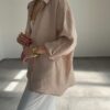 Oversize Lightweight Shirt - Beige