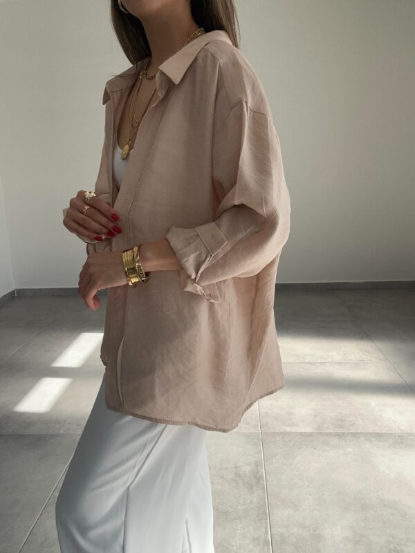 Oversize Lightweight Shirt - Beige