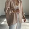 Oversize Lightweight Shirt - Beige