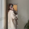 vays-tensel-gomlek-krem-48801158-sw3213sh5712 Oversize Lightweight Shirt - Beige