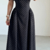Gemini_Generated_Image_ozau3gozau3gozau Polka Dot Off Shoulder Dress - Black