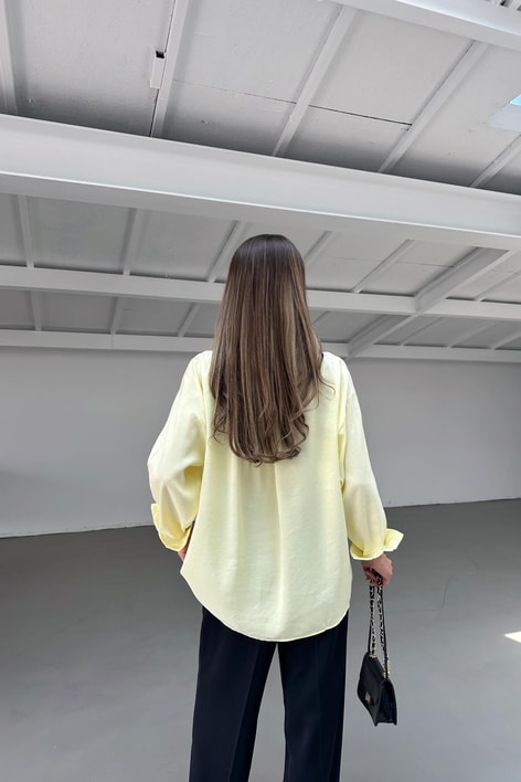 Oversize Lightweight Shirt - Yellow