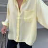 Oversize Lightweight Shirt - Yellow