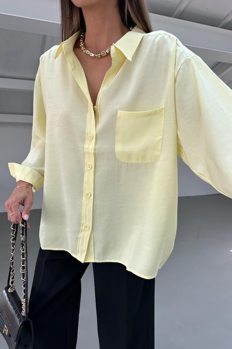 Oversize Lightweight Shirt - Yellow