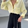 Oversize Lightweight Shirt - Yellow