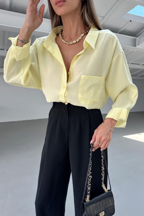 Oversize Lightweight Shirt - Yellow