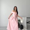 photo_6025972831964826666_y Polka Dot Off Shoulder Dress - Pink