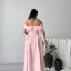 photo_6025972831964826672_y Polka Dot Off Shoulder Dress - Pink