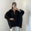 Oversize Lightweight Shirt - Black