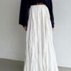 IMG_0515 Maxi Premium Lined Skirt - White
