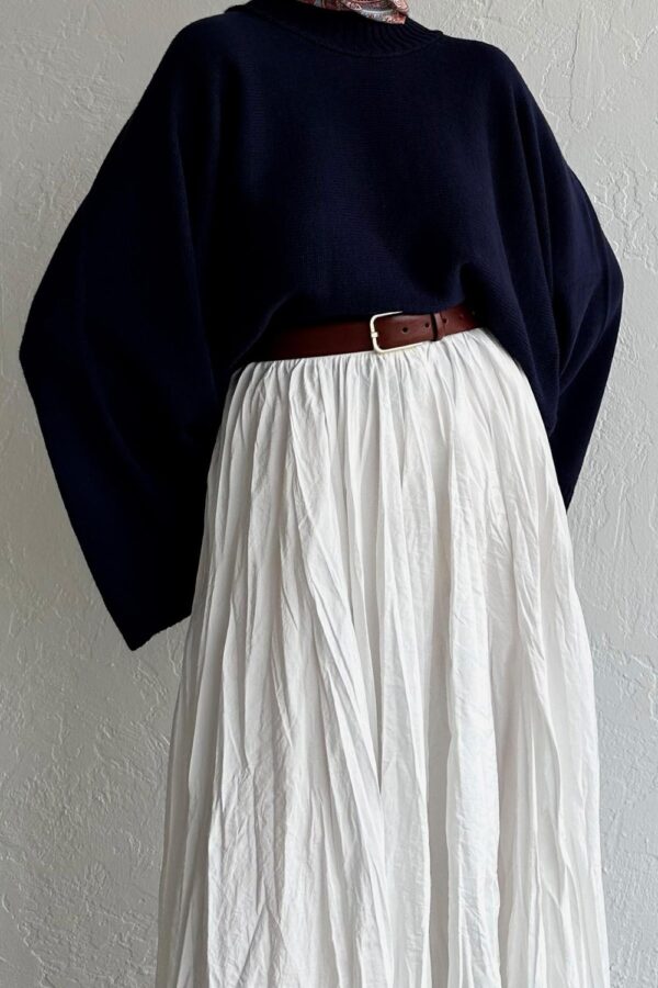 IMG_0516 Maxi Premium Lined Skirt - White