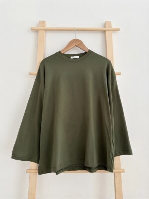 IMG_0540 Oversized Cotton Basic - Khaki Green